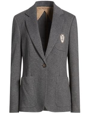 Brunello Cucinelli Single-Breasted Blazer - Black