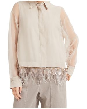Brunello Cucinelli Fringe Detailing Blouse - White