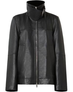 Sportmax Leather Jacket - Black