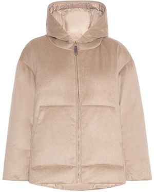 Max Mara Studio Mtcclown Padded Coat - Natural