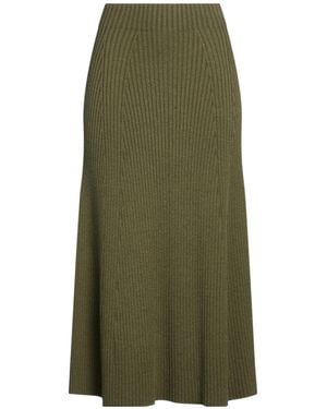 Chloé Wool A-Line Skirt - Green