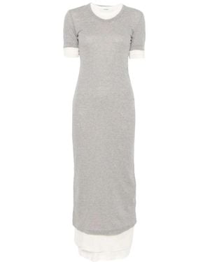Jil Sander Layered Maxi Dress - White