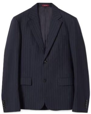 Gucci Single-Breast Pinstripe Jacket - Blue