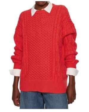 STAUD Long-Sleeved Jumper - Red