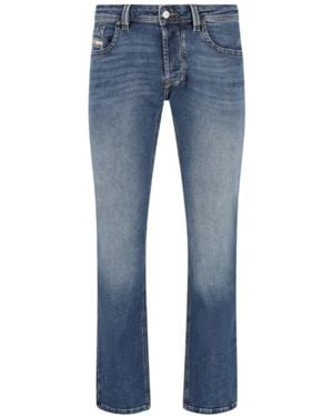 DIESEL Logo Patch Denim Jeans - Blue