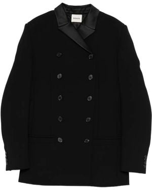 KHAITE Double-Breasted Jacket - Black