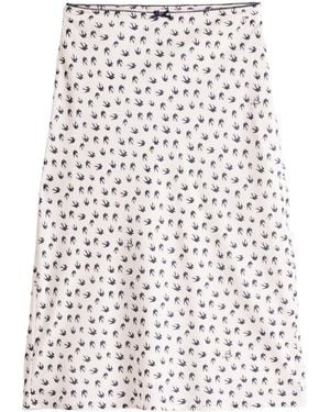Tommy Hilfiger Trim Midi Skirt - White