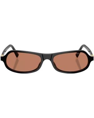 Miu Miu Logo-Detail Sunglasses - White