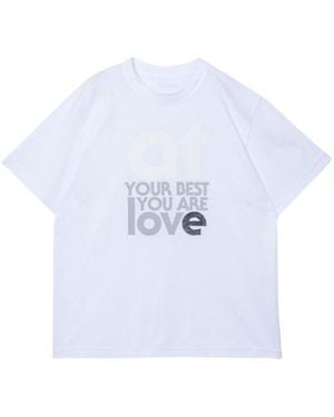 Sacai Print T-Shirt - White