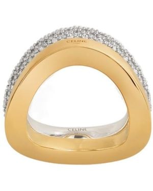Celine Formes Abstraites Set Of Rings - Metallic