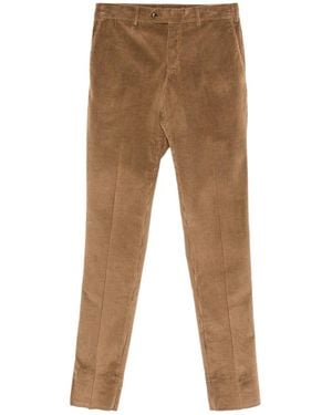 PT01 Corduroy Casual Trousers - Brown