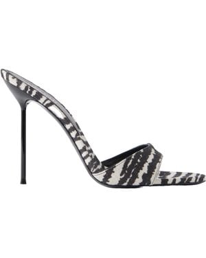 Paris Texas Casual Heeled Sandals - Metallic