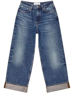 Samsøe & Samsøe Faded Turn-Up Jeans - Blue