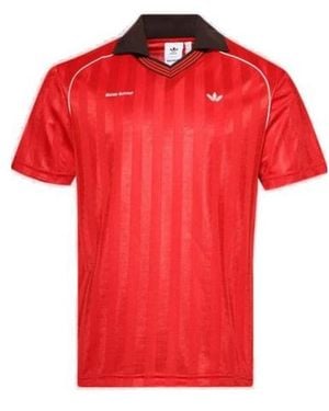 Adidas by Wales Bonner Adidas X Wales Bonner Striped T-Shirt - Red