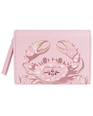 Ganni Printed Coin Purse - Pink