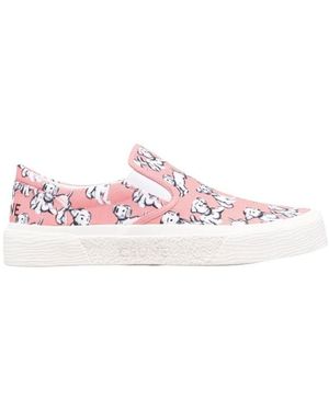 Celine Logo Low-Cut Skate Shoes - Pink