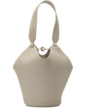 KHAITE Lotus Chain Detailed Mini Tote Bag - Gray