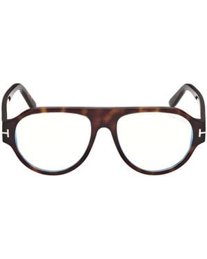 Tom Ford トム フォード アイウェア パイロット フレーム メガネ - White