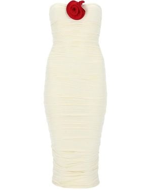LaRevêche Mireya Ruched Strapless Dress - White