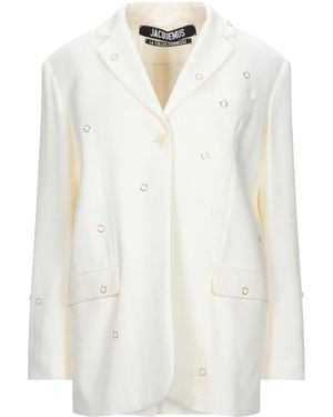 Jacquemus Long Sleeves Blazer - White