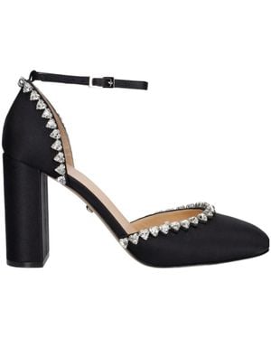 Mach & Mach Audrey Crystal High Heels - Black