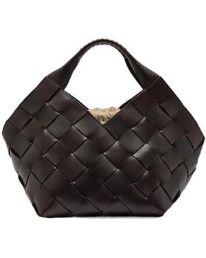 Dragon Diffusion Handwoven Mini Tote Bag - Black