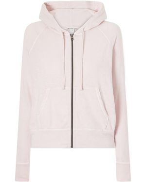 James Perse Vintage French Cotton-Terry Hoodie - Pink
