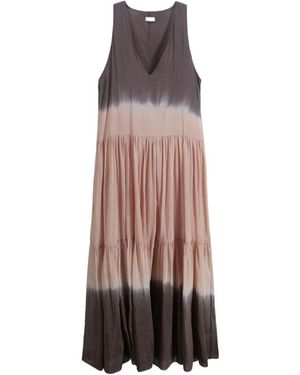 Roberto Collina Tie-Dye Tiered Maxi Dress - Multicolor