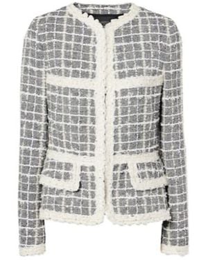 Giambattista Valli Wool-Blend Bouclé Jacket - Grey