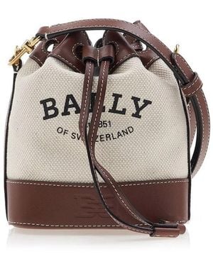 Bally Logo Shoulder Bag - Brown