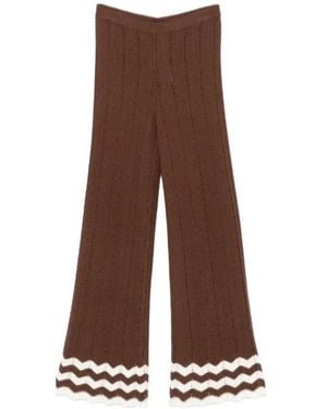 Twinset Knitted Trousers - Brown