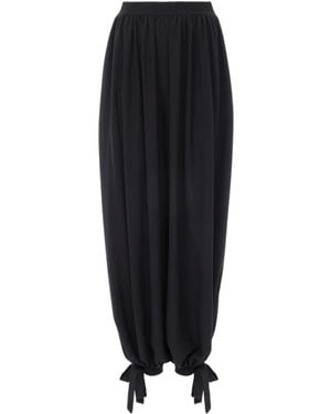 Chloé Fluid Pleated Pants - Black