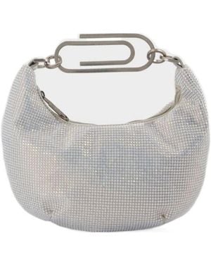 Off-White c/o Virgil Abloh Paperclip Hobo Strass 20 Tote Bag - Grey