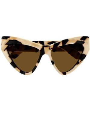 Gucci Eyewear	Cat-Eye Frame Sunglasses - Multicolour