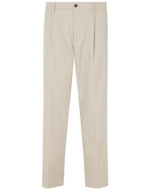 Department 5 Casual Trousers With Belt Loops - Natural