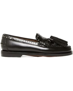 Weekend by Maxmara Leather Moccasins With Tassels - Black