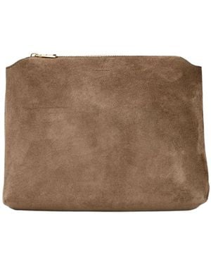 KHAITE The Lina Zipped Crossbody Bag - Brown