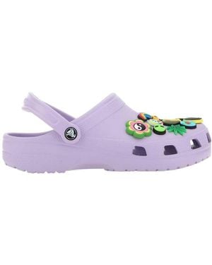 Crocs™ Classic Perforated-Detail Clogs - Purple