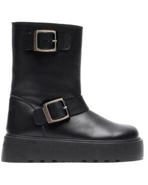 Casadei Leather Boots - Black