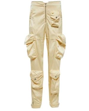 Acne Studios Satin Cargo Pants - Natural