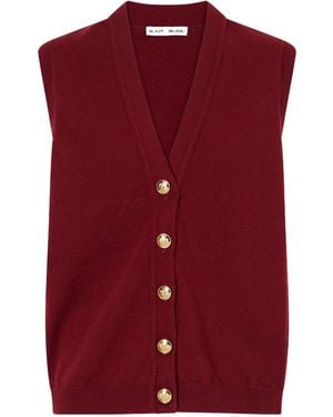 Blazé Milano Vest With Buttons - Red