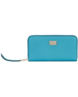 Tod's Logo Buckle Wallet - Blue