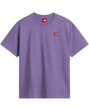 The North Face Light Square Patch Crew Neck Short Sleeve Tee - Purple