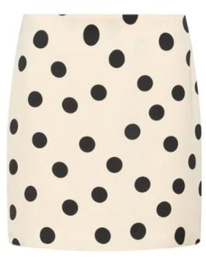 Marella Satin Mini Skirt - Natural