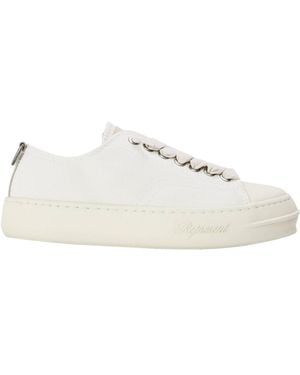 Represent Solid Color Low-Top Sneakers - White