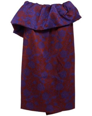 Dries Van Noten Turned Neck Dress - Purple