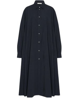 The Row Zeph Dress In Cotton - Blue