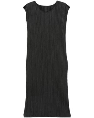 Pleats Please Issey Miyake Pleated Dress - Black