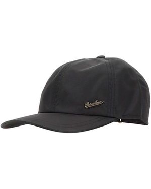 Borsalino Letter Logo Baseball Cap - Black