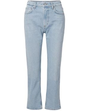 Citizens of Humanity Straight-Leg Cropped Jeans - Blue